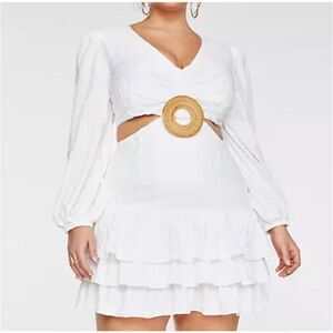 Fashion to Figure Toni Buckle Detail Cutout Dress Plus Size